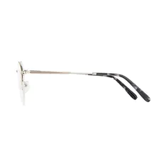 Round Black/Silver Eyeglasses