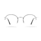 Round Black/Silver Eyeglasses