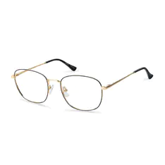 Square Black/Gold Eyeglasses