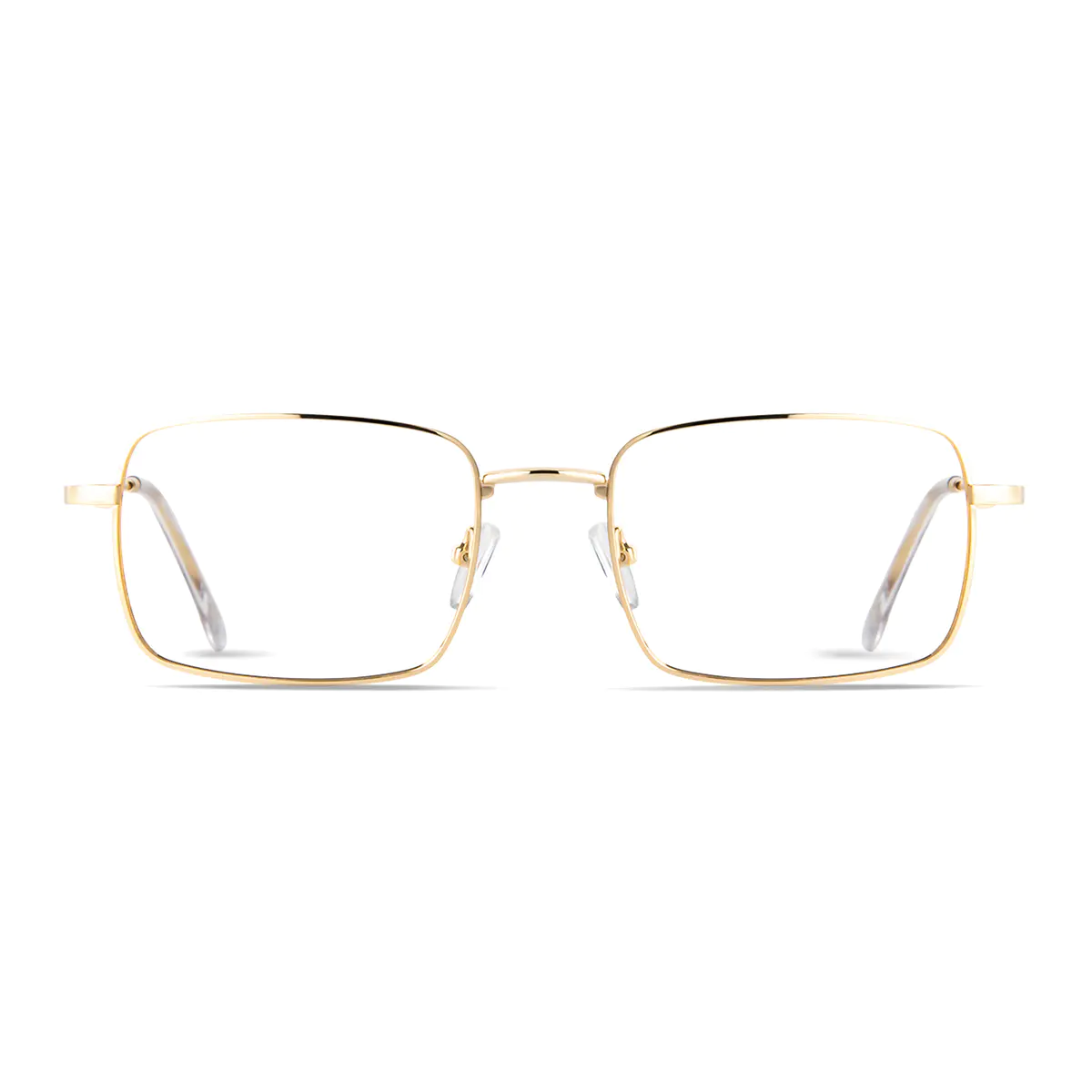 Rectangle Gold Eyeglasses