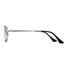 Rectangle Silver Eyeglasses