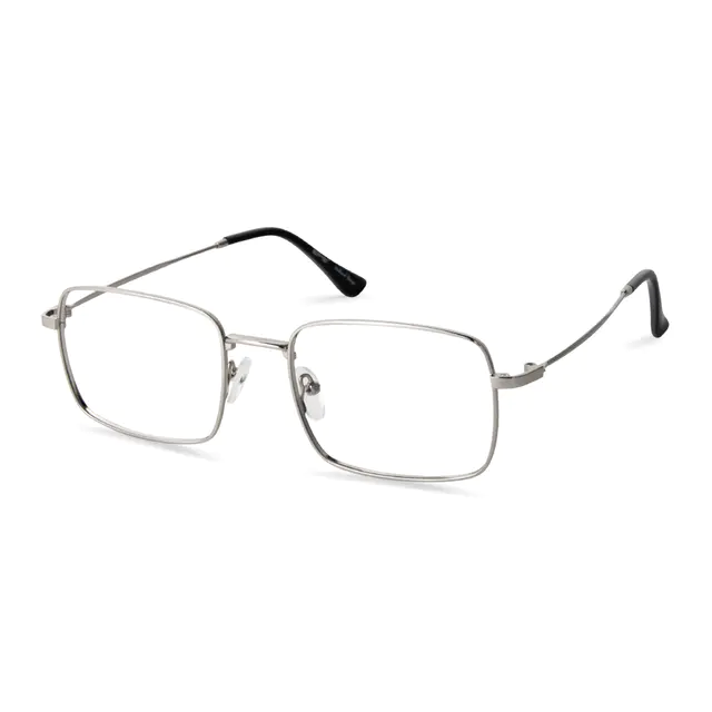 Rectangle Silver Eyeglasses