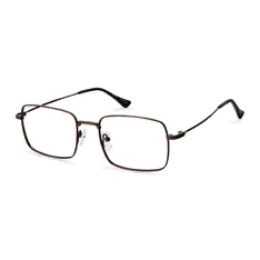 Rectangle Brown Eyeglasses
