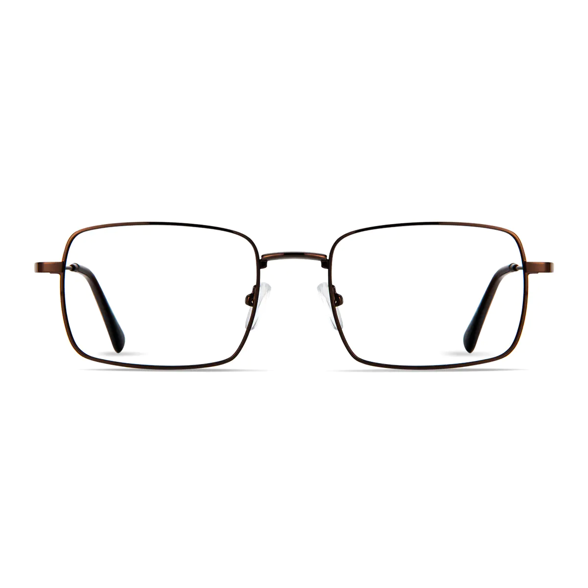 Rectangle Brown Eyeglasses