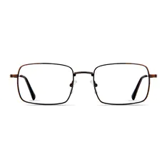 Rectangle Brown Eyeglasses