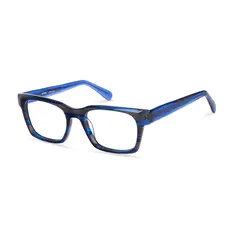 Square Black/Blue Eyeglasses
