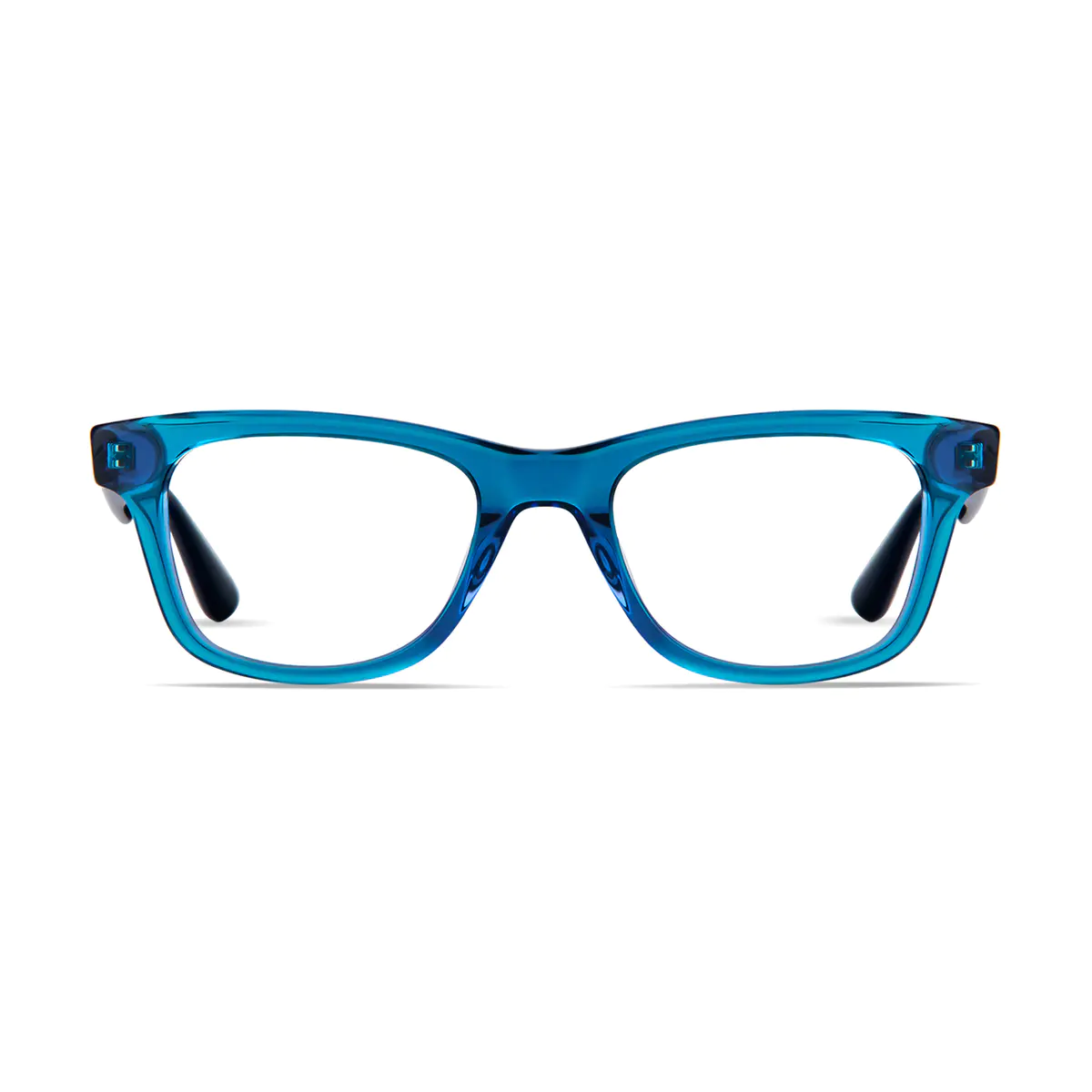 Rectangle Blue Eyeglasses