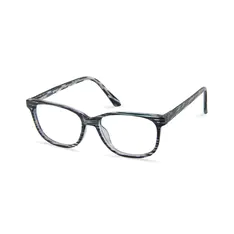 Square Blue/Striped Eyeglasses
