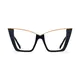 Cat-eye Black/Gold Eyeglasses