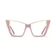 Cat-eye Brown Eyeglasses
