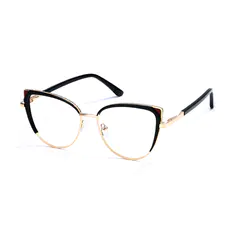 Cat-eye Black/Gold Eyeglasses