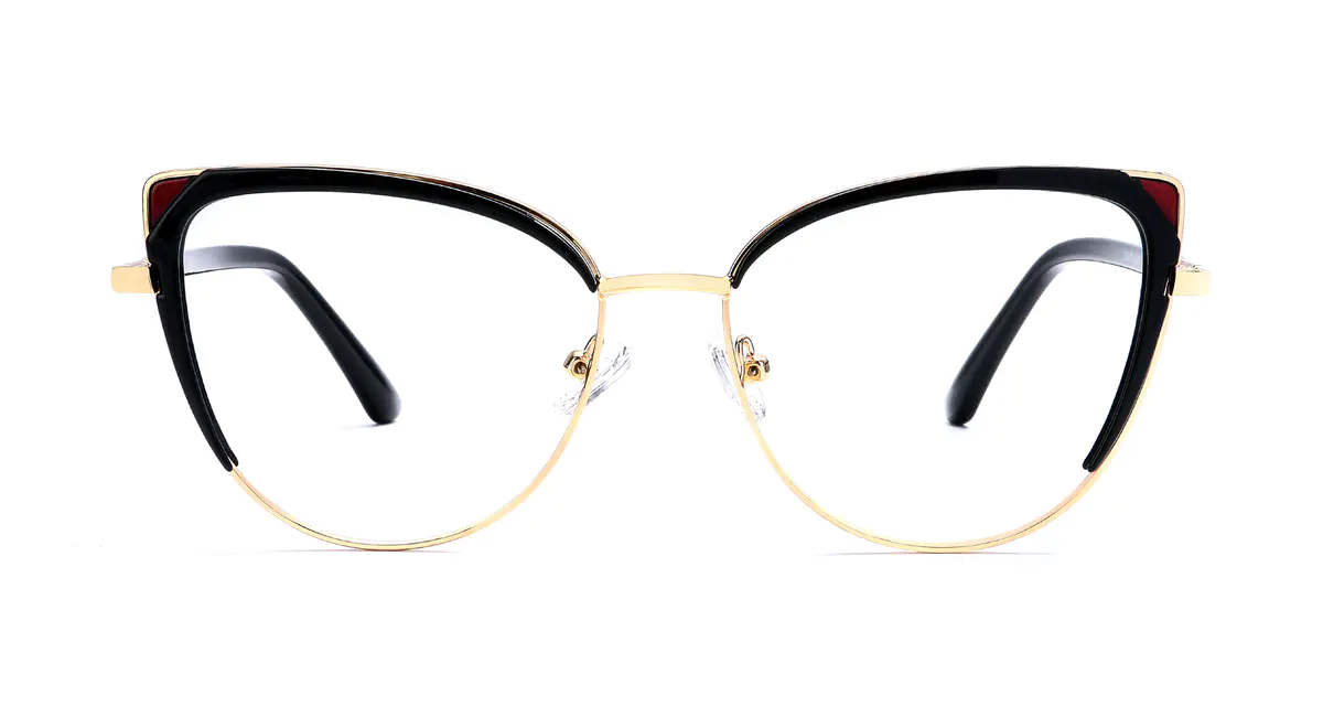 Cat-eye Black/Gold Eyeglasses