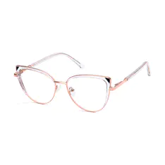Cat-eye Clear/Rose Gold Eyeglasses