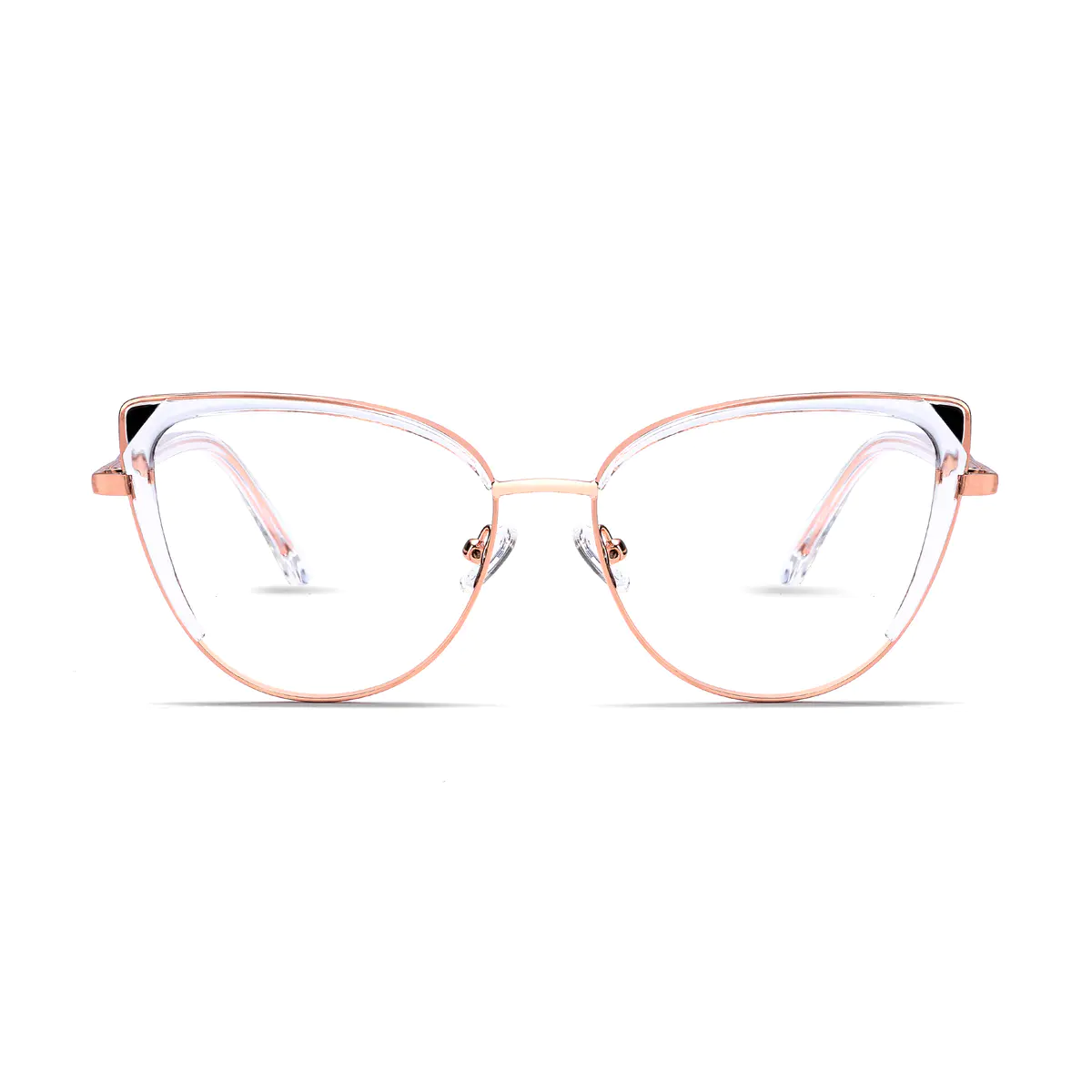 Cat-eye Clear/Rose Gold Eyeglasses