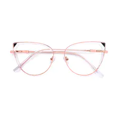Cat-eye Clear/Rose Gold Eyeglasses