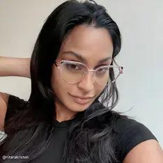 Cat-eye Clear/Rose Gold Eyeglasses