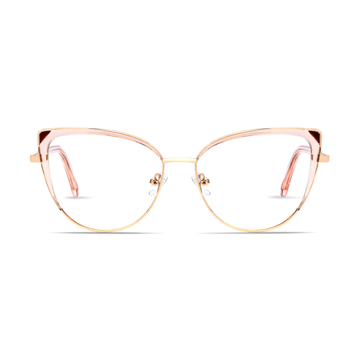 Cat-eye Pale Pink/Gold Eyeglasses