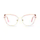 Cat-eye Pale Pink/Gold Eyeglasses