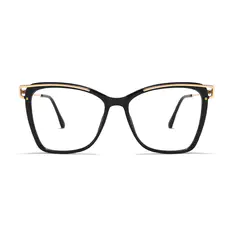 Square Black Eyeglasses