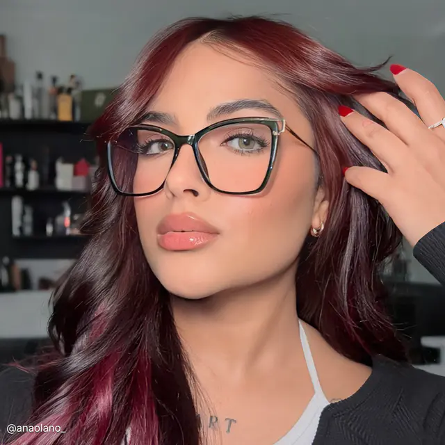 Square Green Eyeglasses