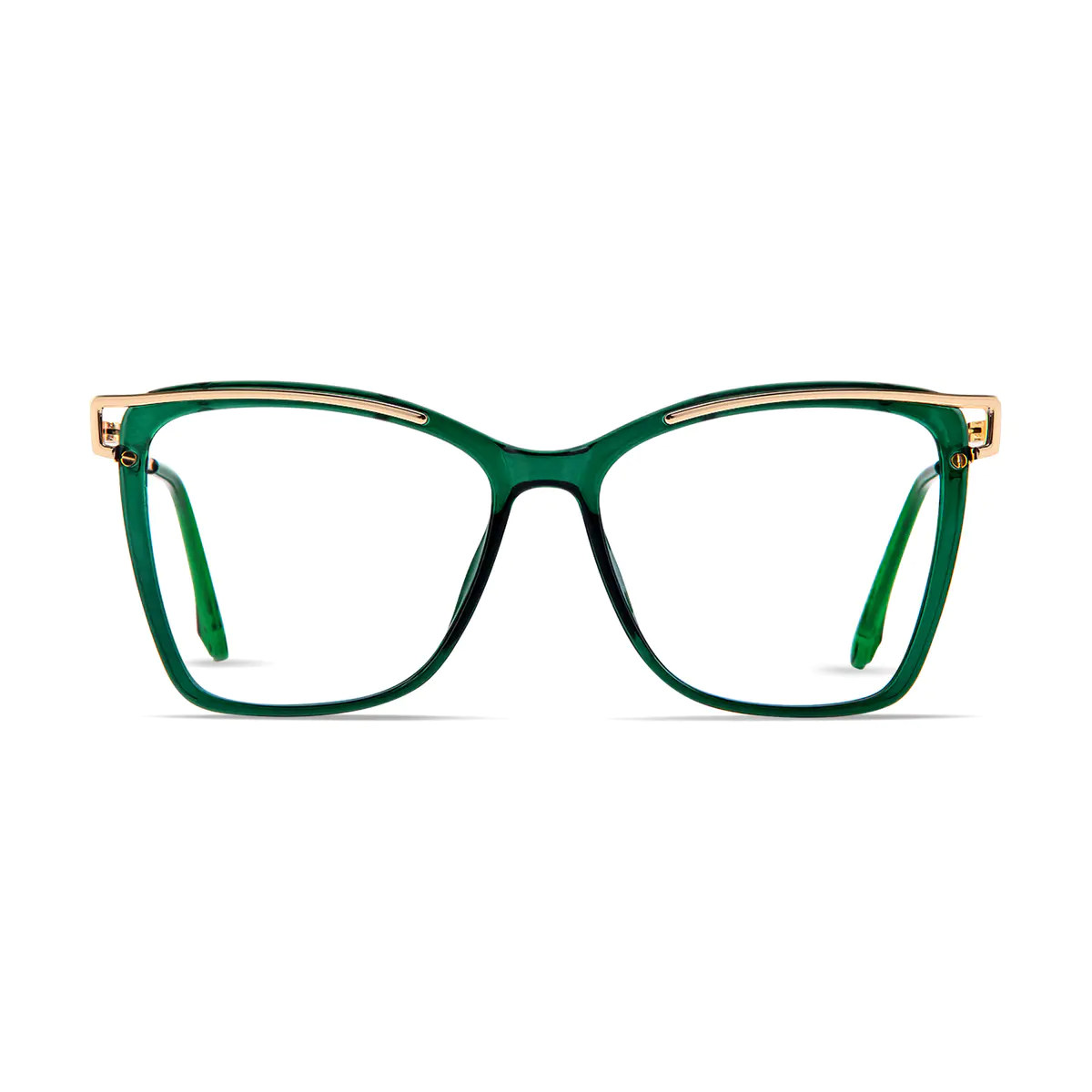 Square Green Eyeglasses