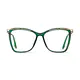 Square Green Eyeglasses