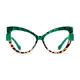 Cat-eye Green/Tortoiseshell Eyeglasses