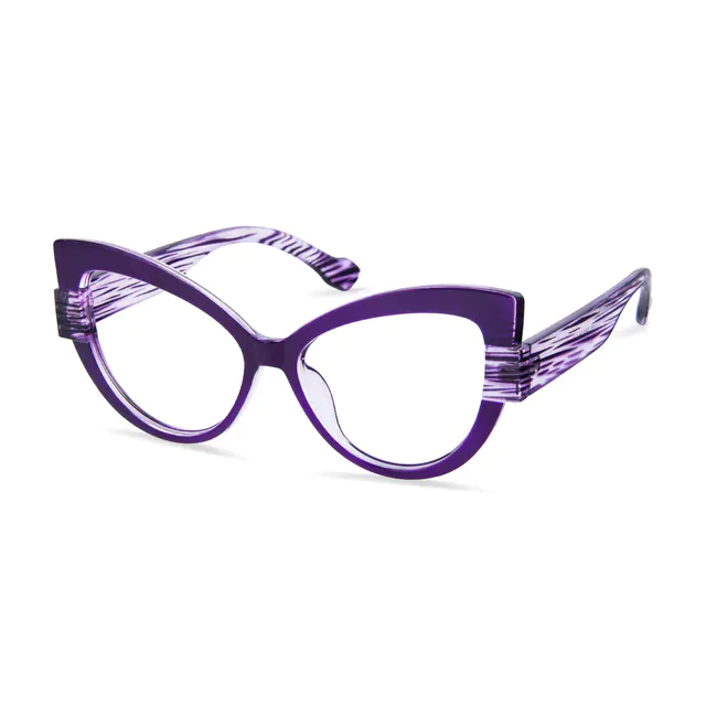 Cat-eye Purple Eyeglasses