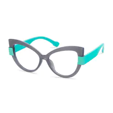 Cat-eye Dark Gray Eyeglasses