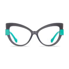 Cat-eye Dark Gray Eyeglasses