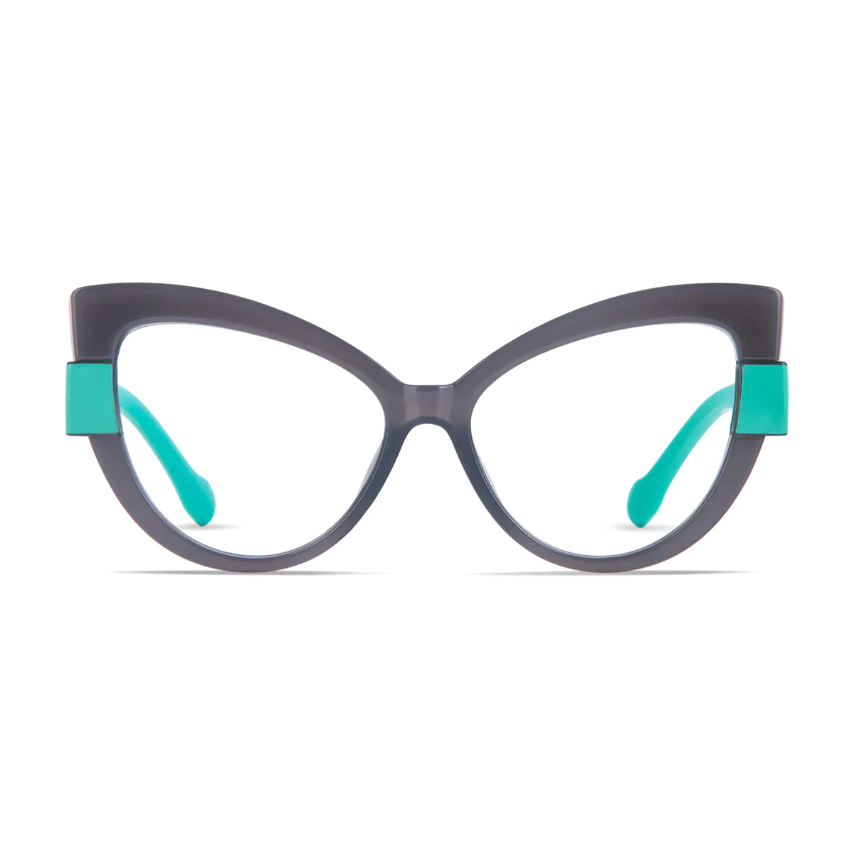 Cat-eye Dark Gray Eyeglasses