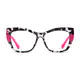 Cat-eye Ivory Tortoiseshell/Pink Eyeglasses