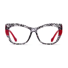 Cat-eye Red/Tortoiseshell Eyeglasses