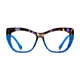 Cat-eye Tortoiseshell/Blue Eyeglasses