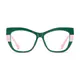 Cat-eye Green/Pale Pink Eyeglasses