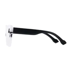 Cat-eye White/Black Eyeglasses