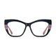 Cat-eye Navy Blue/Brown Eyeglasses
