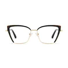 Square Black/Gold Eyeglasses