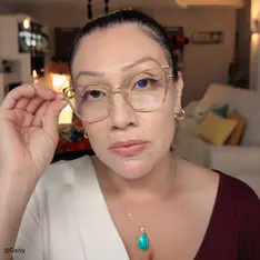 Cat-eye Transparent Amber Eyeglasses