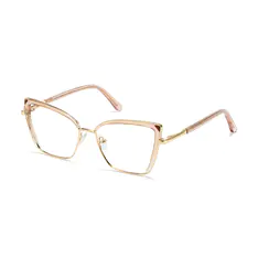 Cat-eye Transparent Amber Eyeglasses