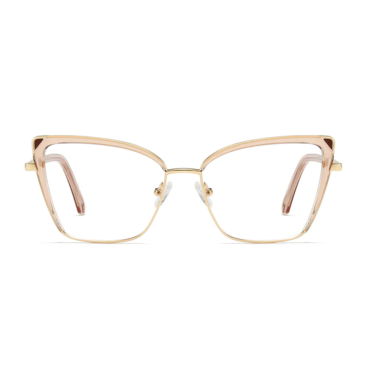 Cat-eye Transparent Amber Eyeglasses