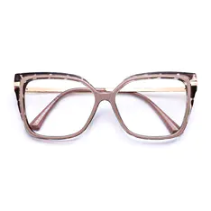 Square Tortoiseshell/Brown Eyeglasses