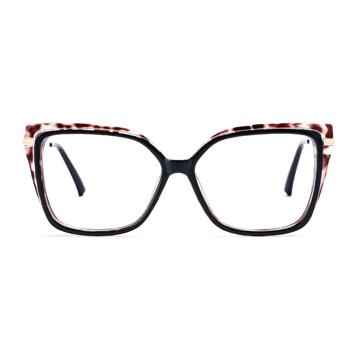 Square Tortoiseshell/Black Eyeglasses