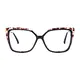 Square Tortoiseshell/Black Eyeglasses