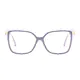 Square Transparent Gray Eyeglasses