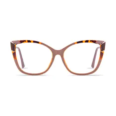 Cat-eye Brown Eyeglasses