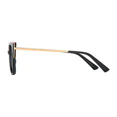 Square Black/Gold Eyeglasses