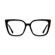 Square Black/Gold Eyeglasses