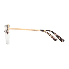 Square Tortoiseshell/Clear Eyeglasses