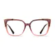 Square Gradient Pink/Gold Eyeglasses